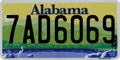 AL license plate 7AD6069