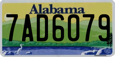 AL license plate 7AD6079