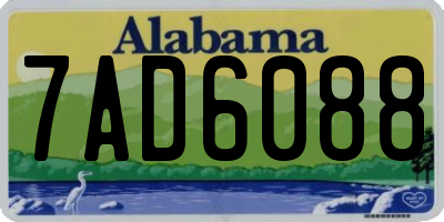 AL license plate 7AD6088