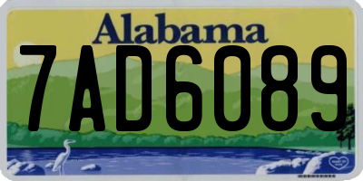 AL license plate 7AD6089