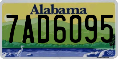 AL license plate 7AD6095
