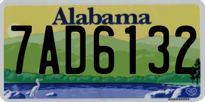 AL license plate 7AD6132