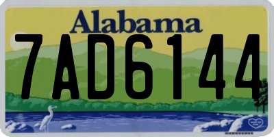AL license plate 7AD6144