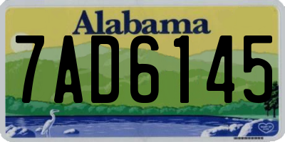 AL license plate 7AD6145