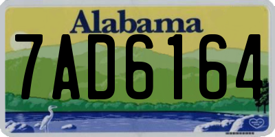 AL license plate 7AD6164