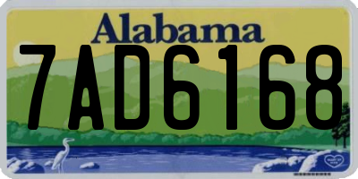 AL license plate 7AD6168