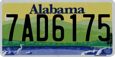 AL license plate 7AD6175