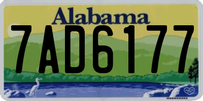 AL license plate 7AD6177