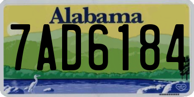 AL license plate 7AD6184