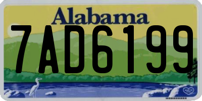 AL license plate 7AD6199