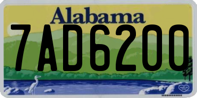 AL license plate 7AD6200