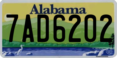 AL license plate 7AD6202