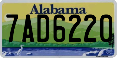 AL license plate 7AD6220