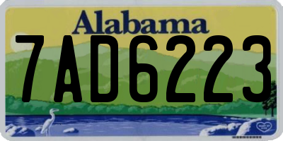 AL license plate 7AD6223