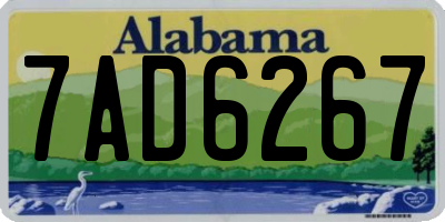 AL license plate 7AD6267