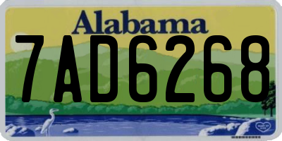 AL license plate 7AD6268