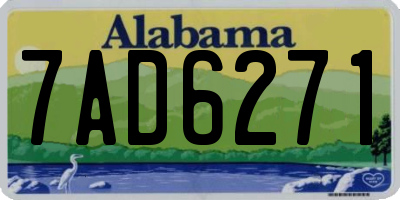 AL license plate 7AD6271