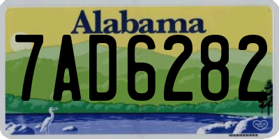 AL license plate 7AD6282