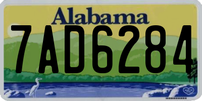 AL license plate 7AD6284