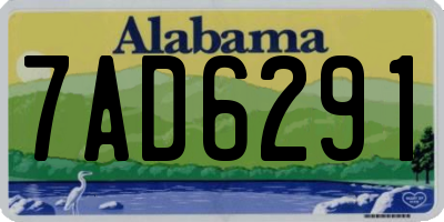 AL license plate 7AD6291