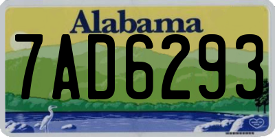 AL license plate 7AD6293