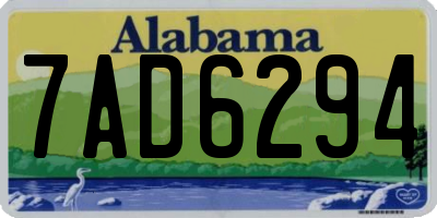 AL license plate 7AD6294