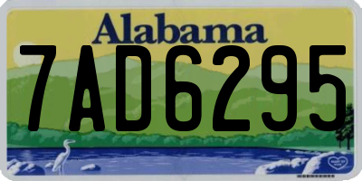 AL license plate 7AD6295