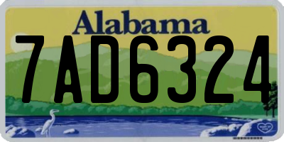 AL license plate 7AD6324