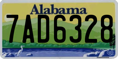 AL license plate 7AD6328