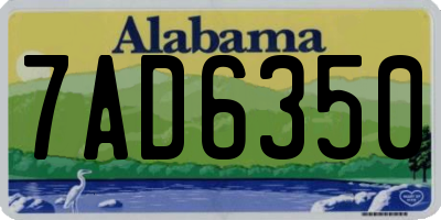 AL license plate 7AD6350