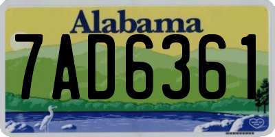 AL license plate 7AD6361