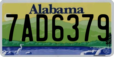AL license plate 7AD6379
