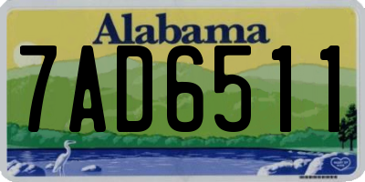 AL license plate 7AD6511