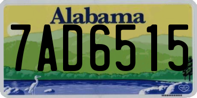 AL license plate 7AD6515