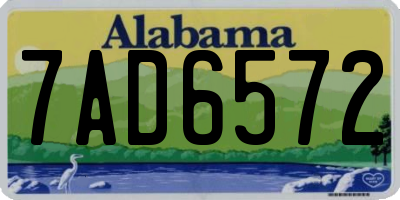 AL license plate 7AD6572