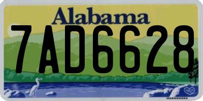 AL license plate 7AD6628