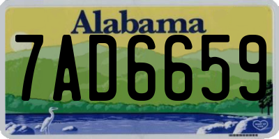 AL license plate 7AD6659