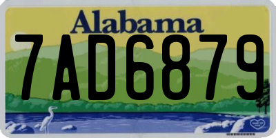 AL license plate 7AD6879