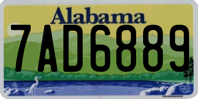 AL license plate 7AD6889