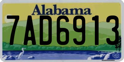 AL license plate 7AD6913