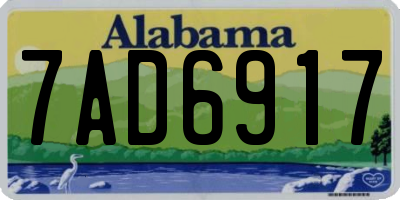 AL license plate 7AD6917