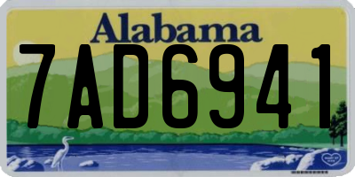AL license plate 7AD6941