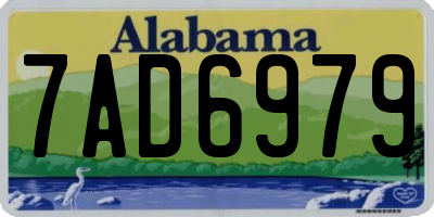 AL license plate 7AD6979