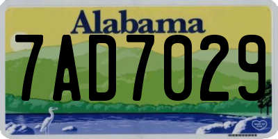 AL license plate 7AD7029