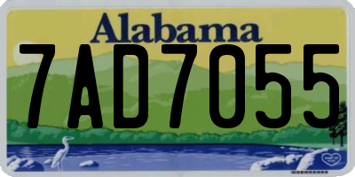AL license plate 7AD7055