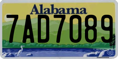 AL license plate 7AD7089