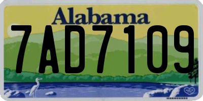 AL license plate 7AD7109