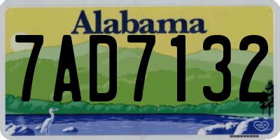 AL license plate 7AD7132