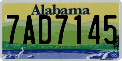AL license plate 7AD7145