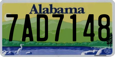 AL license plate 7AD7148